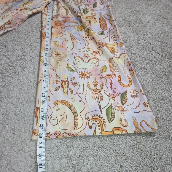 Beulah Style Horse Print   Pleated Wide Leg Pants Sz L - Picture 8 of 8